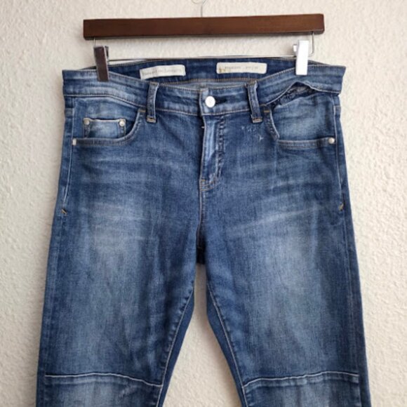 Anthropologie x Pilcro Parallel Patchwork Straight Leg Jeans Women's Size 31 - Picture 3 of 8